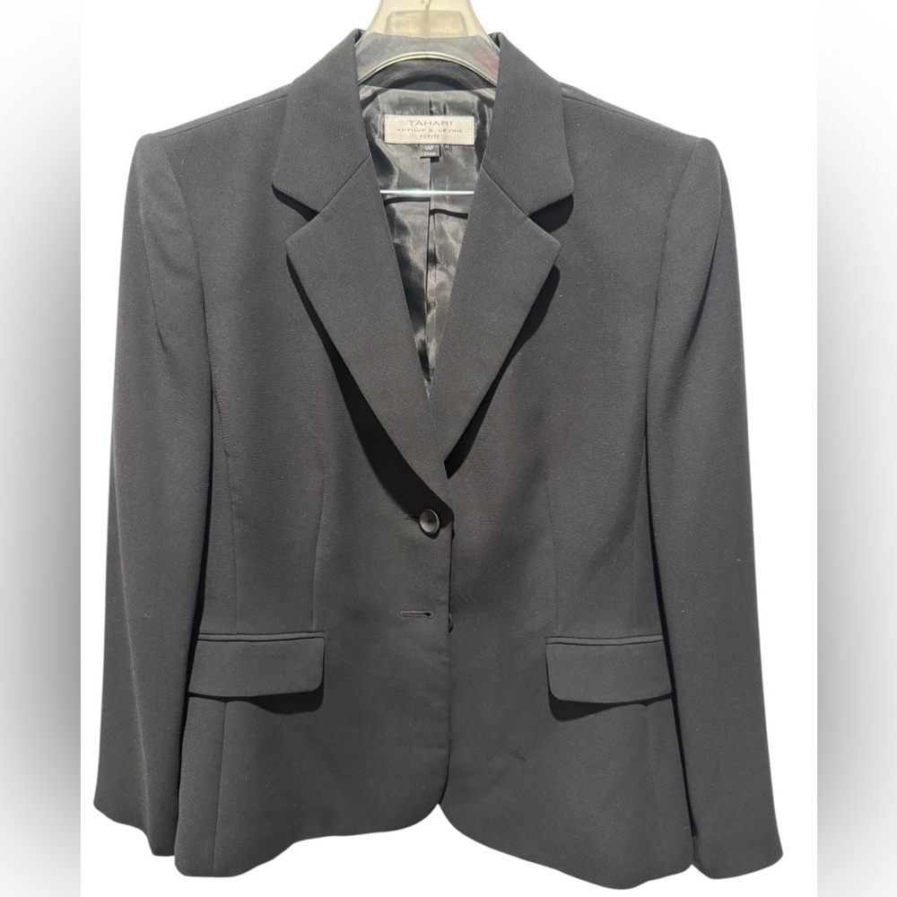 TAHARI ASL Black Petite Women's Blazer